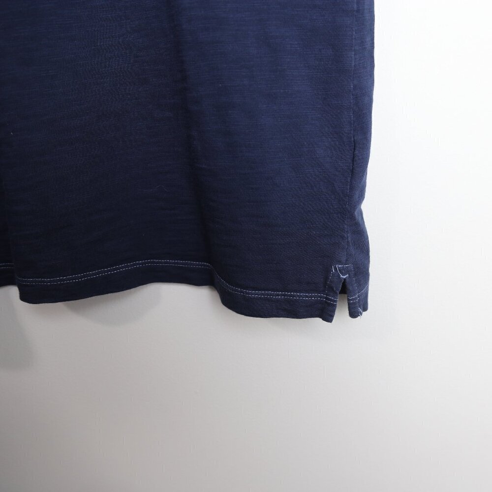 Robert Barakett Dunlevy Cotton Polo Navy Blue Collared Shirt Men's Size Medium - Picture 4 of 7